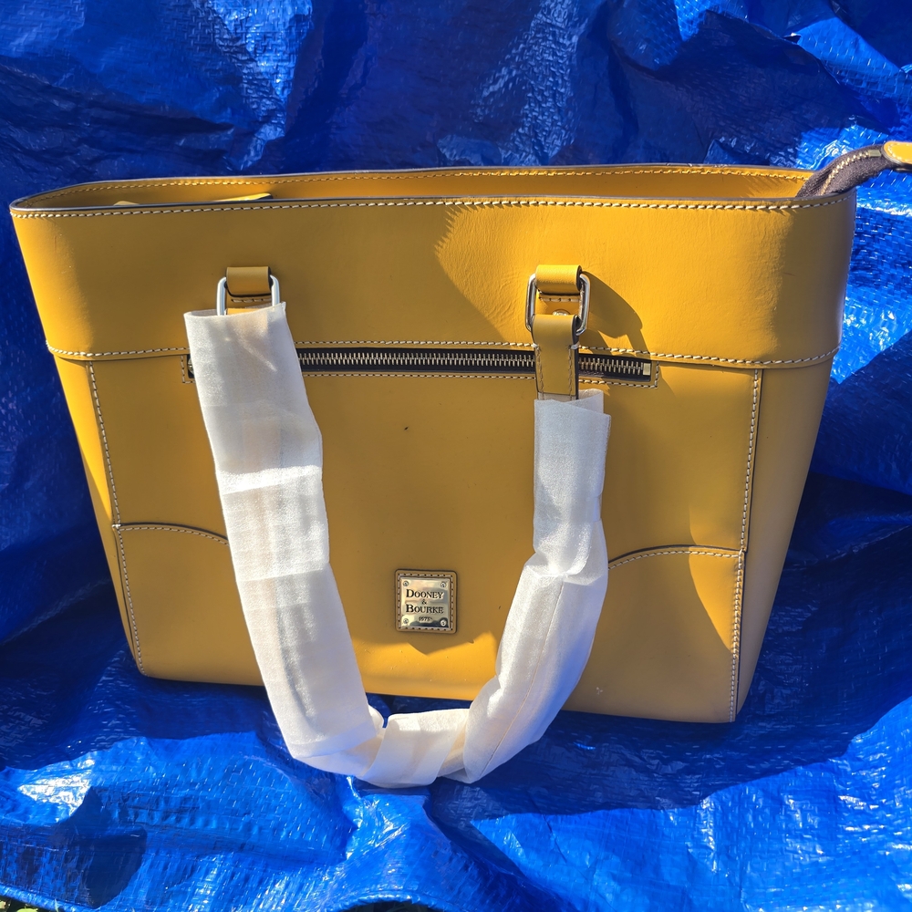 Dooney & Bourke Yellow Tote Bag